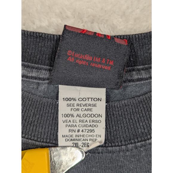 Vintage Star Wars Episode 1 Black Shirt Lucasfilm 90s Size Youth 2XL/Mens Small - Picture 3 of 7